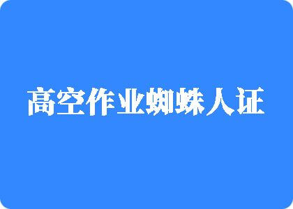 嗯啊不要骚逼三个洞高空作业蜘蛛人证